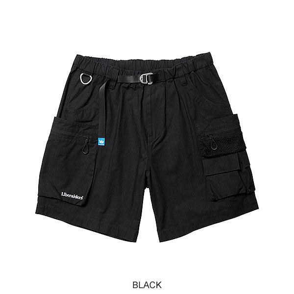Liberalders ナイロンショートパンツ　ブラック　リベレイダース　L Liberaiders リベレイダース CORDURA RIP UTILITY SHORTS | ARTIF