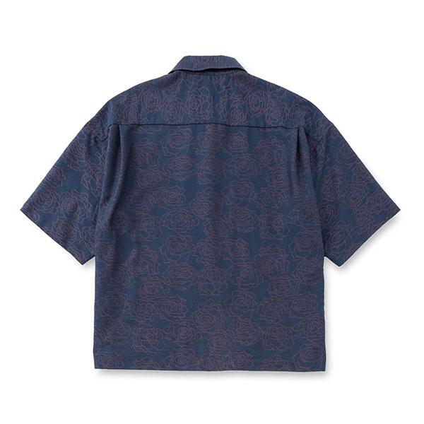 CALEE キャリー 5 LENGHT ROSE PATTERN JACQUARD SH