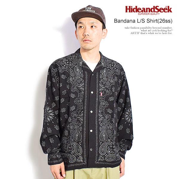 HIDE AND SEEK ハイドアンドシーク Bandana L/S Shirt(26ss)