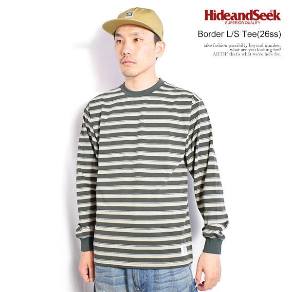 HIDEANDSEEK ハイドアンドシーク Border L/S Tee(26ss)