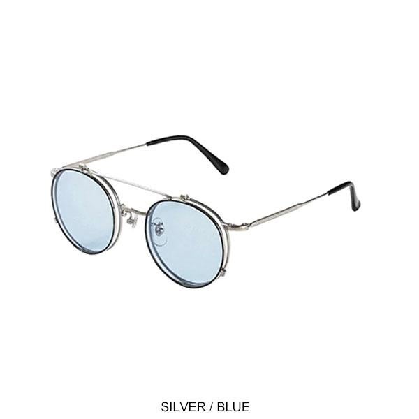 CALEE キャリー FLIP UP TYPE CIRCLE METAL GLASSES -EXCLUSIVE-