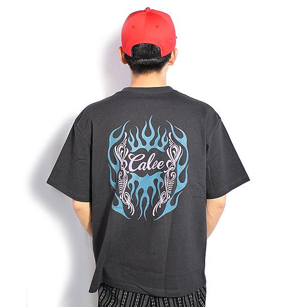 専用calee キャリー　トップス CALEE キャリー VINTAGE TYPE FLAME LOGO PINSTRIPING S/ S TEE