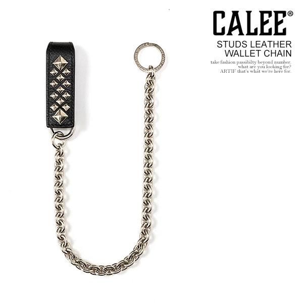 (2/17まで値下げ)CALEE ウォレットチェーン　キャリー CALEE キャリー STUDS LEATHER WALLET CHAIN