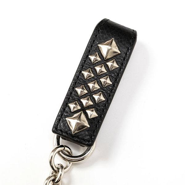 CALEE キャリー STUDS LEATHER WALLET CHAIN