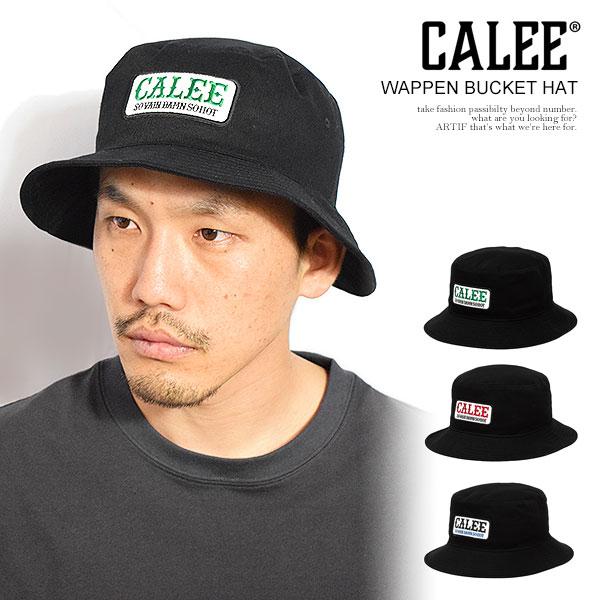 calee ハット CALEE 「WAPPEN BUCKET HAT」 コットンバケットハット