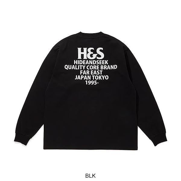 Hide&Seek ロゴ L/S Tee (ブラック)2026 HIDEANDSEEK ハイドアンドシーク H&S L/S Tee(26ss)