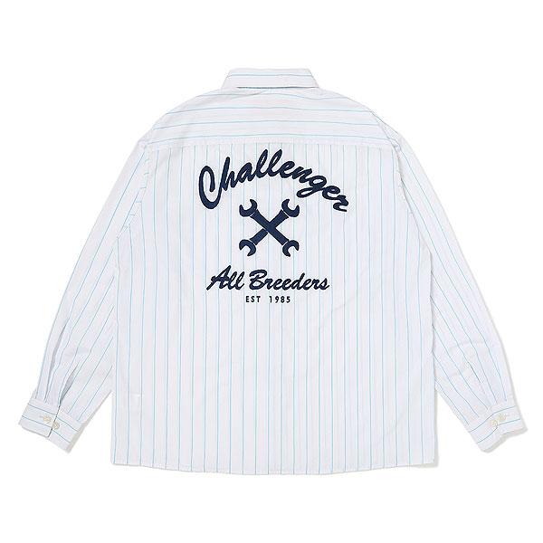CHALLENGER チャレンジャー L/S STRIPE MECHANIC SHIRT