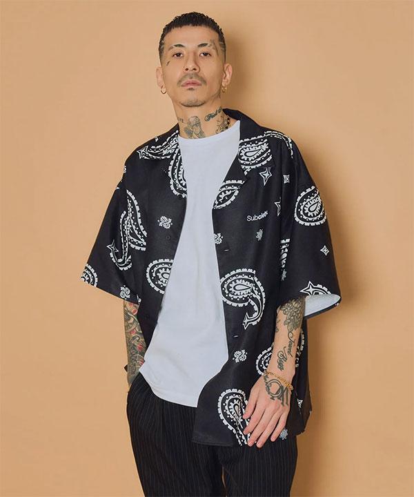 SUBCIETY サブサエティ Large paisley shirt