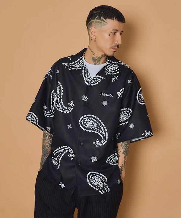SUBCIETY サブサエティ Large paisley shirt