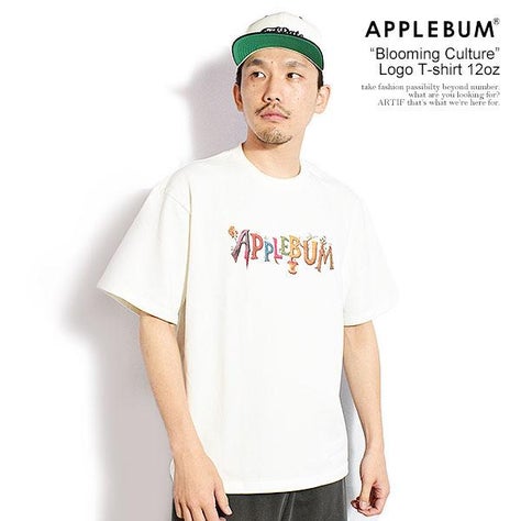 APPLEBUM アップルバム “Blooming Culture” Logo T-shirt 12oz