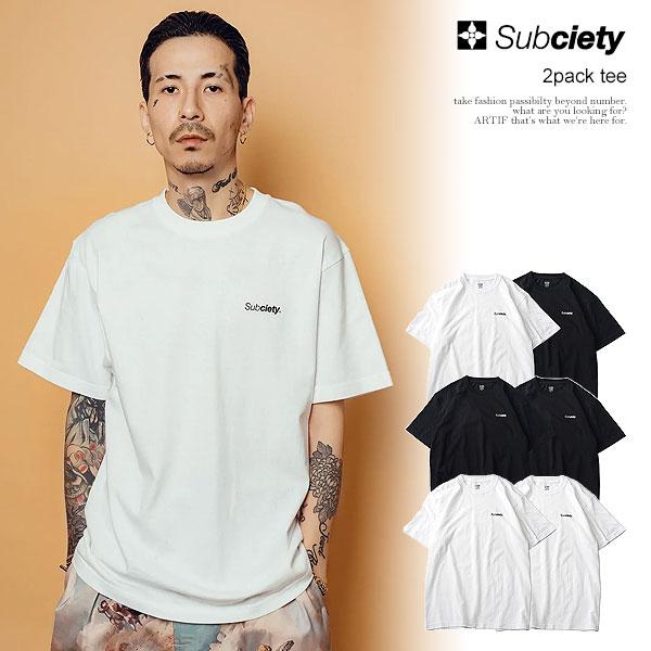 SUBCIETY サブサエティ 2 PACK TEE