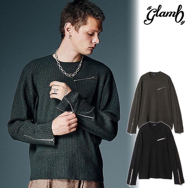 2026 秋 先行予約 8月下旬～9月上旬入荷予定 glamb グラム Zip Rib Knit