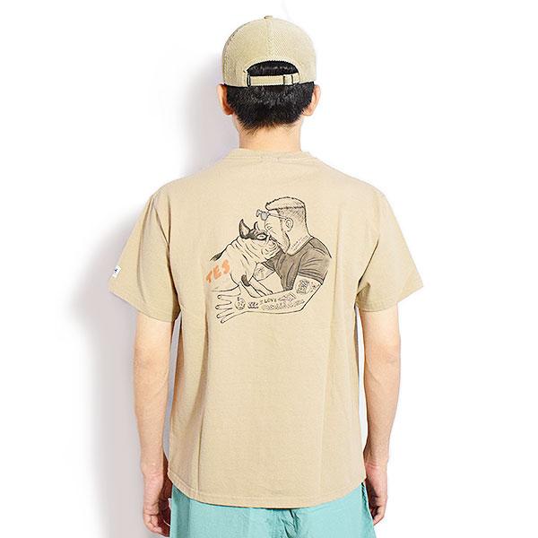 The Endless Summer エンドレスサマー TES MALIBU STAR TEE -BEIGE-