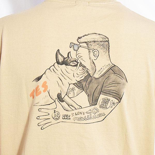 The Endless Summer エンドレスサマー TES MALIBU STAR TEE -BEIGE-