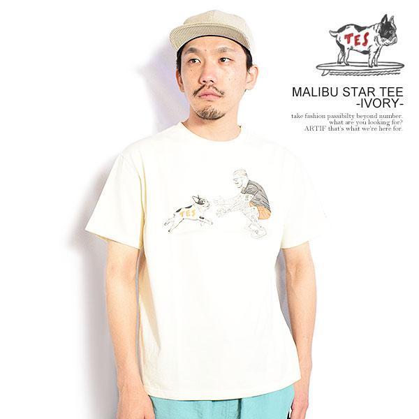 The Endless Summer エンドレスサマー TES MALIBU STAR TEE -IVORY-