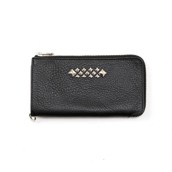 CALEE キャリー STUDS LEATHER ZIP MULTI LONG WALLET