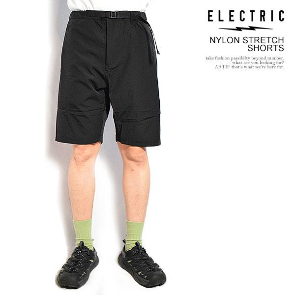 パンツ ELECTRIC NYLON STRETCH SHORTS - BLACK ELECTRIC エレクトリック NYLON STRETCH SHORTS