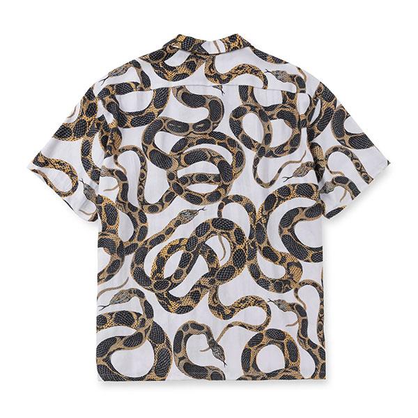 CALEE キャリー ALLOVER SNAKE PATTERN S/S SH