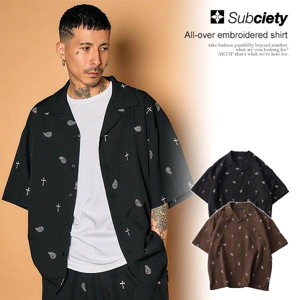 むらさん専用 ブランド一式 SUBCIETY サブサエティ All-over embroidered shirt