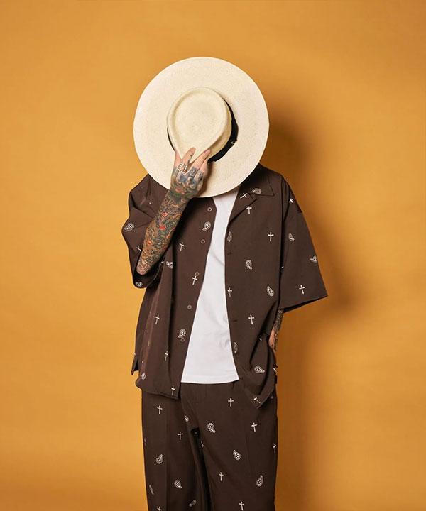 むらさん専用 ブランド一式 SUBCIETY サブサエティ All-over embroidered shirt