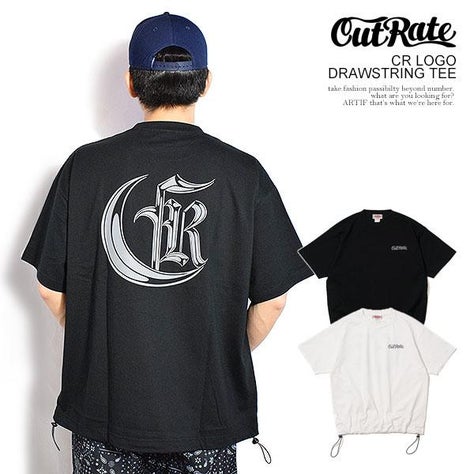 CUTRATE カットレイト CR LOGO DRAWSTRING TEE