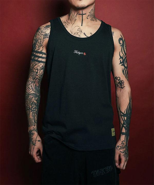 SUBCIETY サブサエティ Rose tank top
