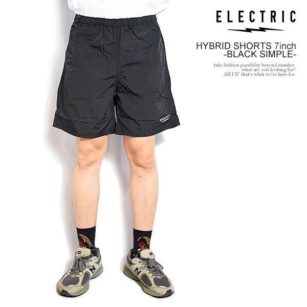 エレクトリック ハイブリッド ショーツ 7インチ ELECTRIC エレクトリック HYBRID SHORTS 7inch -BLACK SIMPLE-