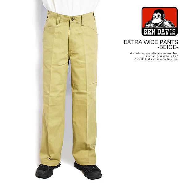 【ゴールデンサイズ】BEN DAVIS EXTRA WIDE PANTS 美品 BEN DAVIS ベンデイビス EXTRA WIDE PANTS -BEIGE-