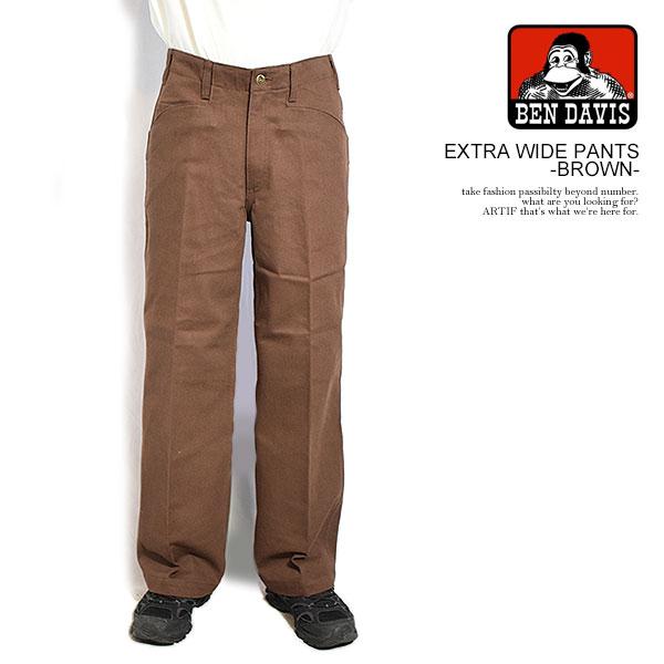 と*う様 Ben Davis extra wide pants brown BEN DAVIS ベンデイビス EXTRA WIDE PANTS -BROWN-