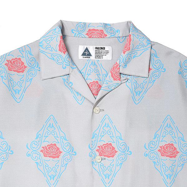 チャレンジャー　ROSE SHIRT 総柄オープンカラーシャツ　Mサイズ CHALLENGER チャレンジャー ROSE SHIRT