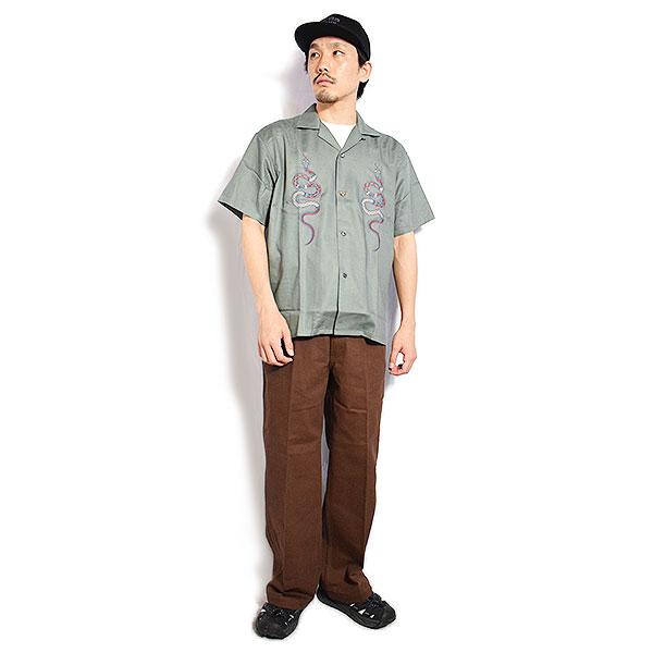 CALEE キャリー EMBROIDERY SNAKE S/S SH -MIHO MURAKAMI DESIGN-