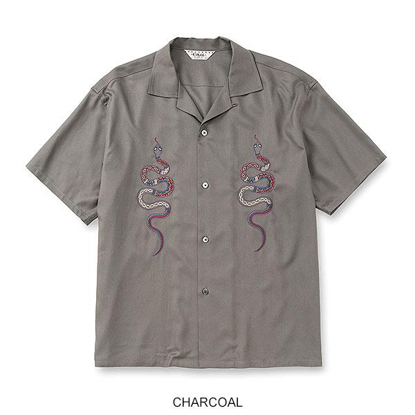 CALEE キャリー EMBROIDERY SNAKE S/S SH -MIHO MURAKAMI DESIGN-