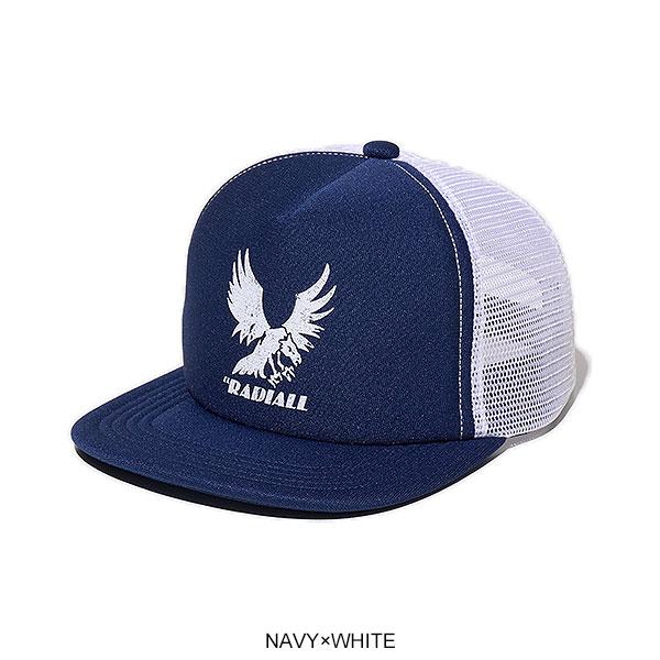 Radiall ラディアル キャップ ネイビー RADIALL ラディアル EAGLE TIP - TRUCKER MESH CAP