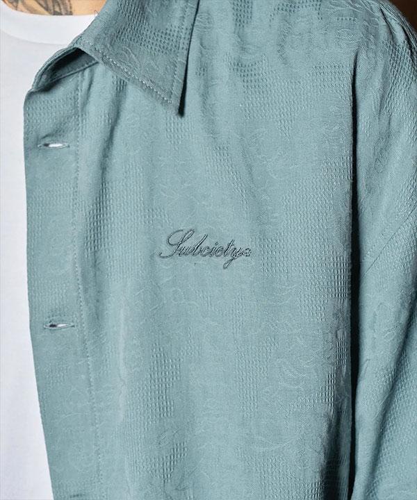 j.t95☆様ご確認用 SUBCIETY サブサエティ Flower jacquard shirt