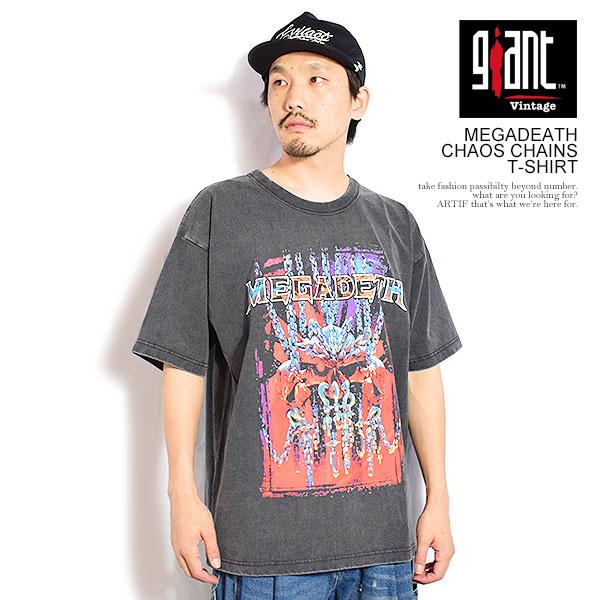 GIANT VINTAGE ジャイアント ヴィンテージ MEGADEATH CHAOS CHAINS T-SHIRT