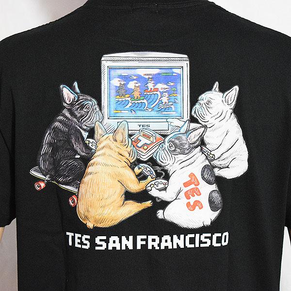 The Endless Summer エンドレスサマー TES SURF GAME T-SHIRT -BLACK-