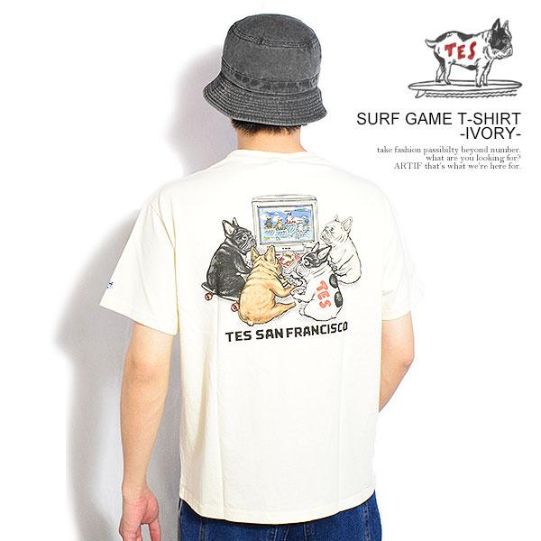 The Endless Summer エンドレスサマー TES SURF GAME T-SHIRT -IVORY-