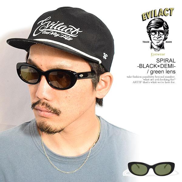 EVILACT EYEWEAR イーブルアクト アイウェア SPIRAL -BLACK×DEMI