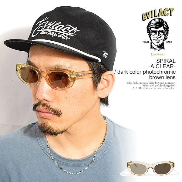 EVILACT EYEWEAR イーブルアクト アイウェア SPIRAL -A.CLEAR- / dark