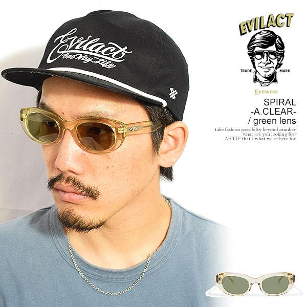 EVILACT EYEWEAR イーブルアクト アイウェア SPIRAL -A.CLEAR- / green