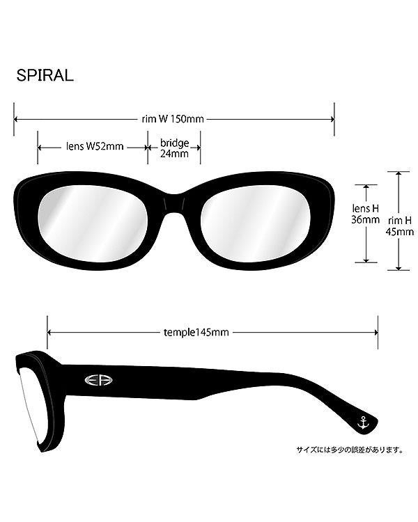 EVILACT EYEWEAR イーブルアクト アイウェア SPIRAL -BLACK MARBLE