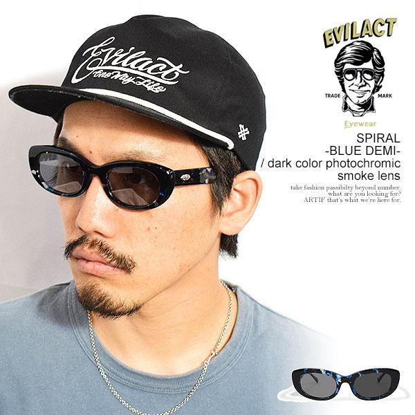 EVILACT EYEWEAR イーブルアクト アイウェア SPIRAL -BLUE DEMI