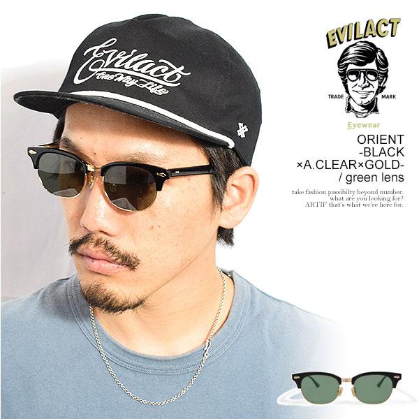 EVILACT EYEWEAR イーブルアクト アイウェア ORIENT -BLACK×A.CLEAR