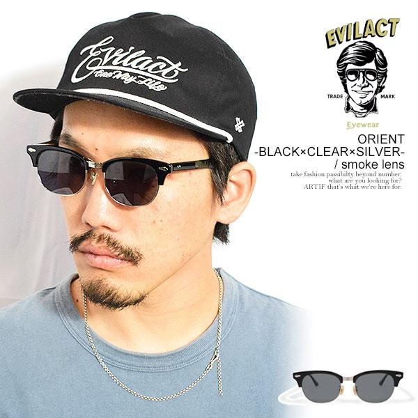 EVILACT EYEWEAR イーブルアクト アイウェア ORIENT -BLACK×CLEAR
