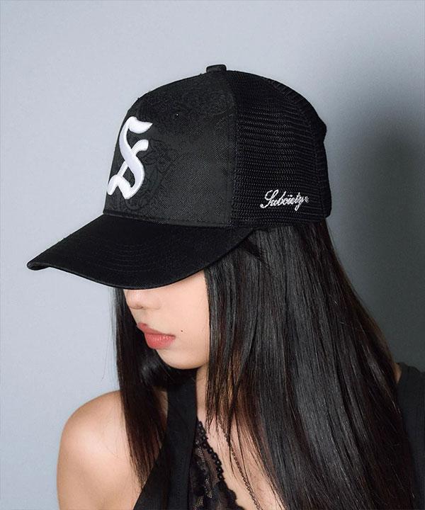 SUBCIETY サブサエティ Jacquard paisley mesh cap