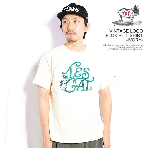 The Endless Summer エンドレスサマー TES VINTAGE LOGO FLOK PT T