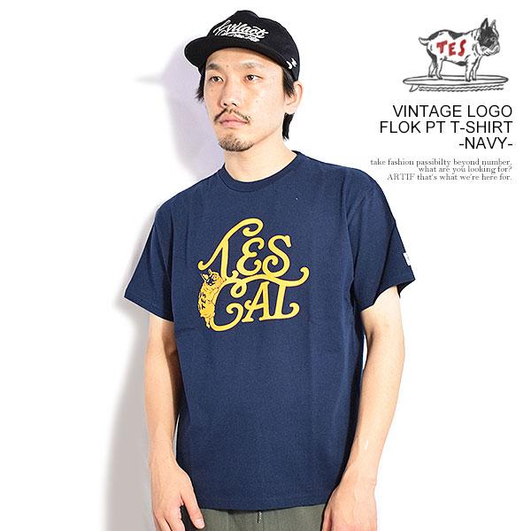 The Endless Summer エンドレスサマー TES VINTAGE LOGO FLOK PT T
