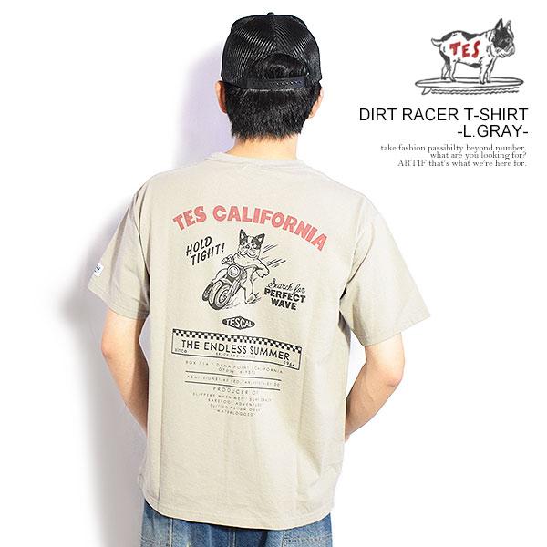 The Endless Summer エンドレスサマー TES DIRT RACER T-SHIRT -L.GRAY-