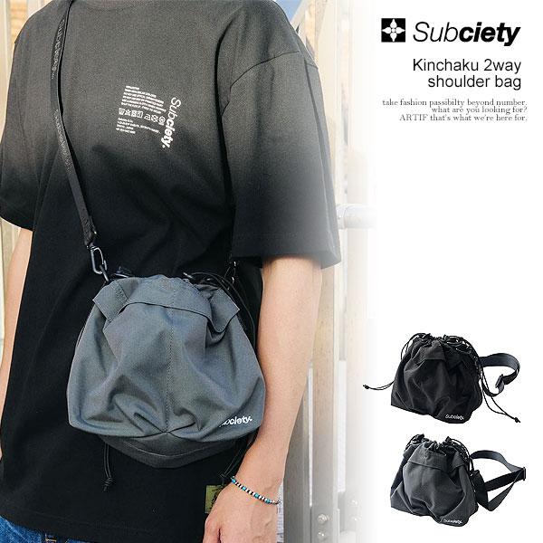 K様　ポーチ2点 SUBCIETY サブサエティ Kinchaku 2way shoulder bag