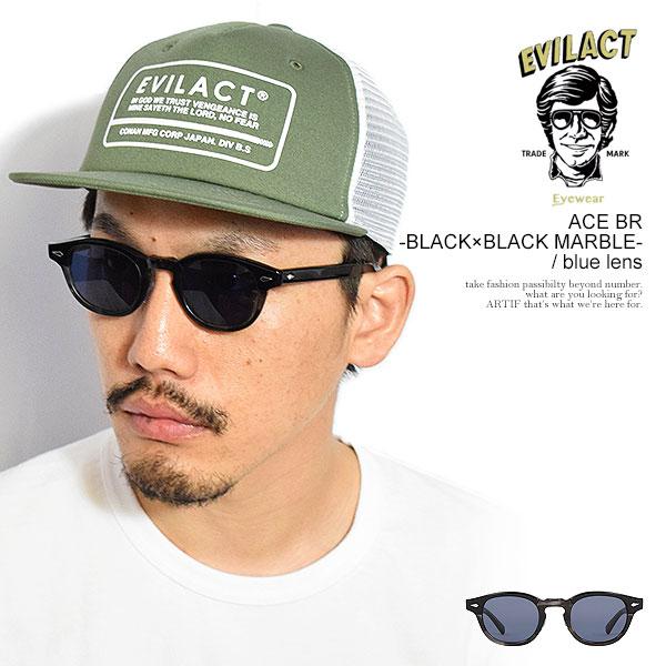 小物 EVILACT ACE EVILACT EYEWEAR イーブルアクト アイウェア ACE BR -BLACK×BLACK